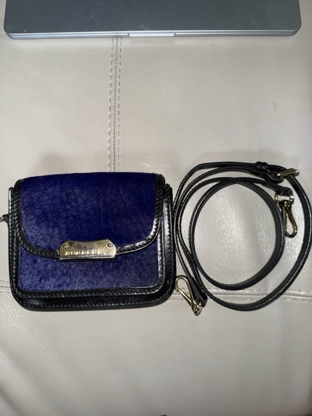 Burberry Mini Calf Hair Crossbody Bag